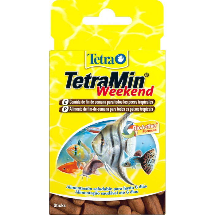 Tetra TETRAMIN WEEKEND 20-STICKS Alimento para Peces hasta 6 días Tetra TETRAMIN WEEKEND 20-STICKS Alimento para Peces hasta 6 días