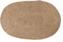 Confortime Alfombra de Yute Trenzado Oval 75x50cm