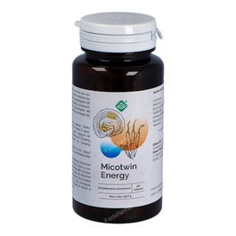 GHEOS Micotwin Energy 90 Cápsulas - Suplemento de Cordyceps, Reishi, Ginseng y Vitamina C para Energía y Sistema Inmunitario