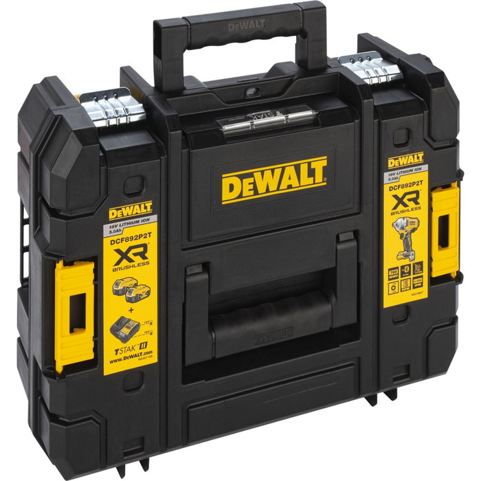 DeWalt DCF892P2T-QW Llave de impacto inalámbrica con 2 baterías de 5.0 Ah