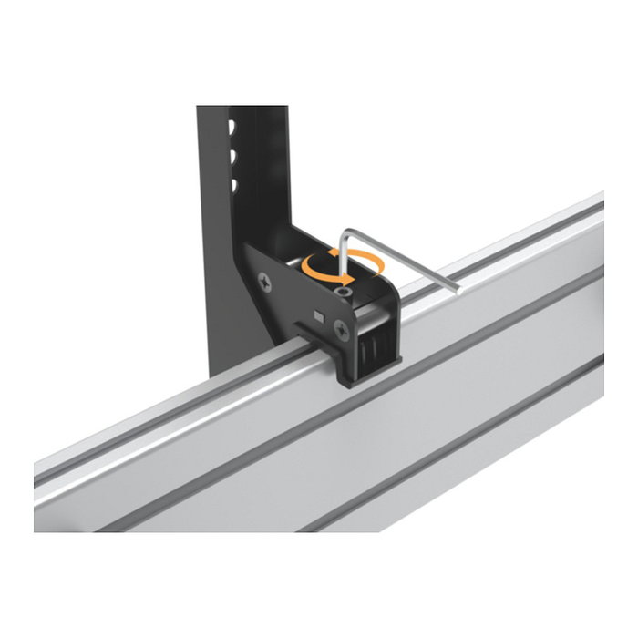 EQUIP Soporte de Techo Doble Pantalla 45"-55" 100kg 650373 Negro Plata