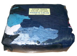 Trapos de algodón color lista paquete de 5 kg