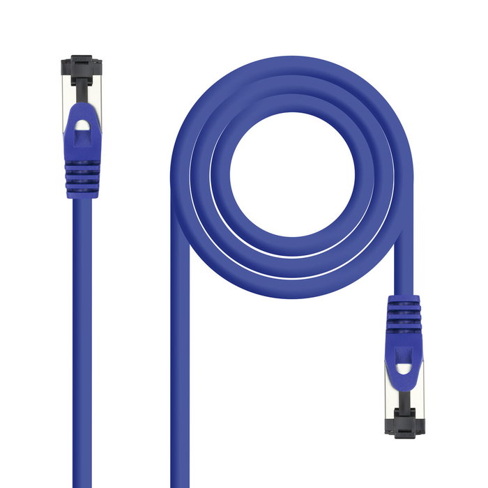 Nanocable Cable de Red Latiguillo SSTP Cat.8.1 AWG26 2m Azul