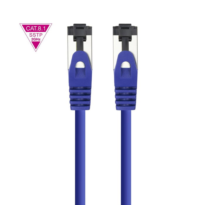 Nanocable Cable de Red Latiguillo SSTP Cat.8.1 AWG26 2m Azul