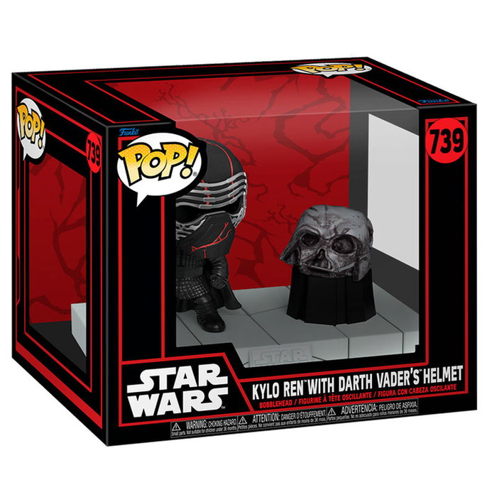 FUNKO Figura POP Deluxe Star Wars Kylo Ren con casco de Darth Vader FUNKO Figura POP Deluxe Star Wars Kylo Ren con casco de Darth Vader