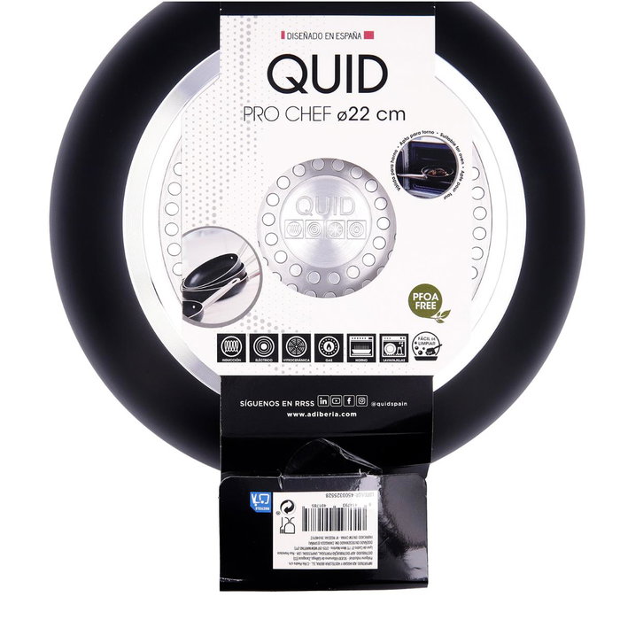 Quid Sartén de Aluminio Estampado Pro Chef 22 cm (6 Unidades)
