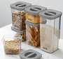 Quttin Tarro Hermetico PET 1500 ml 11.2 x 11.2 x 23 cm (12 Unidades)