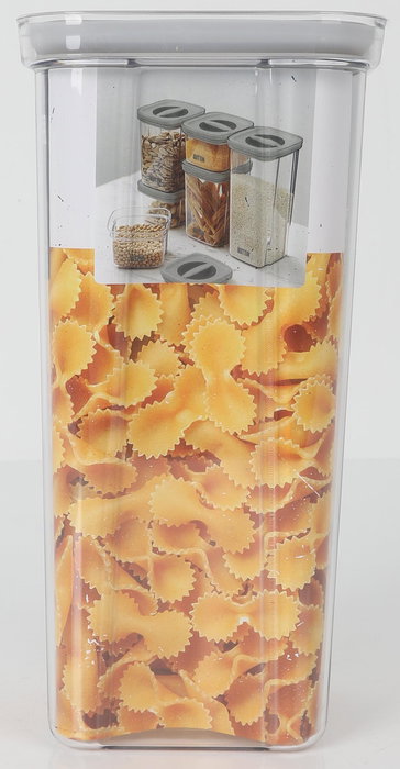 Quttin Tarro Hermetico PET 1500 ml 11.2 x 11.2 x 23 cm (12 Unidades)