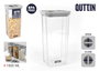 Quttin Tarro Hermetico PET 1500 ml 11.2 x 11.2 x 23 cm (12 Unidades)