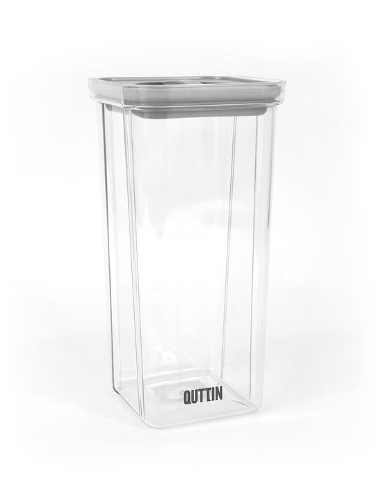 Quttin Tarro Hermetico PET 1500 ml 11.2 x 11.2 x 23 cm (12 Unidades)