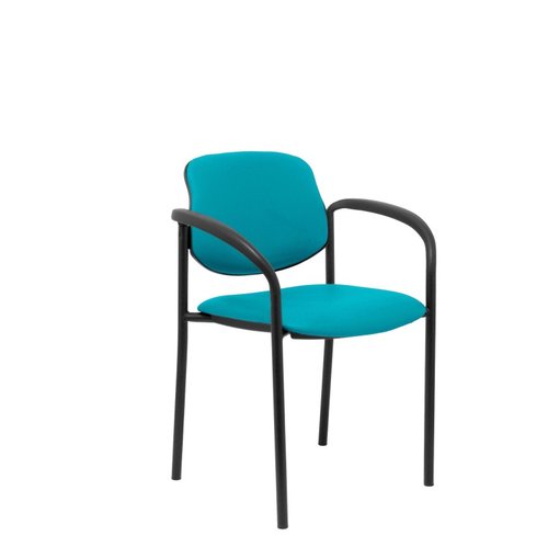 NOWY STYL Silla Styl tapizada en similpiel verde con brazos fijos NOWY STYL Silla Styl tapizada en similpiel verde con brazos fijos