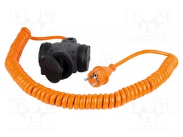AS SCHWABE Prolongador de alimentación H07BQ-F 3G1,5mm2 naranja