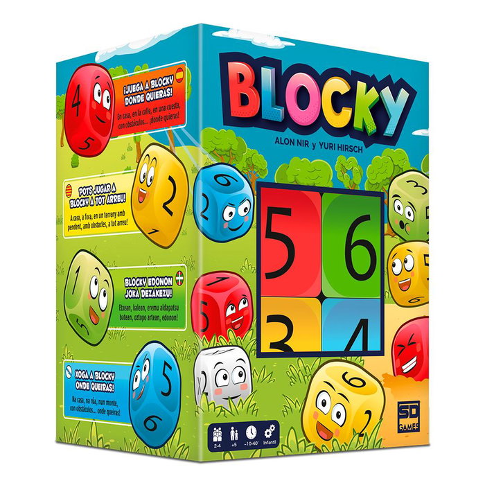 Sd Games Juego de Mesa Blocky con 9 Dados Gigantes, Pizarra, Rotulador y Bolsa de Transporte - Juego Familiar de Estrategia para Interior y Exterior Sd Games Juego de Mesa Blocky con 9 Dados Gigantes, Pizarra, Rotulador y Bolsa de Transporte - Juego Familiar de Estrategia para Interior y Exterior