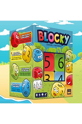 Sd games Juego de Mesa Blocky Portátil y Dinámico, Familiar, Incluye 9 Dados Gigantes