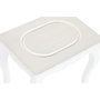 DKD Home Decor Set de 3 Mesitas Auxiliares ALICE MADERA Gris Claro y Blanco