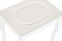 DKD Home Decor Mesita Auxiliar Romantico Gris Claro Blanco Madera MDF Set 3 Piezas 35 x 47 x 53 cm