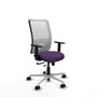 PIQUERAS Y CRESPO Silla de oficina Zulema con mecanismo Sincro/Traslack Morado y Blanco