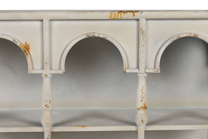 DKD Home Decor Estanteria Neoclasico Blanco Rozado Metal 20 x 70 x 60 cm