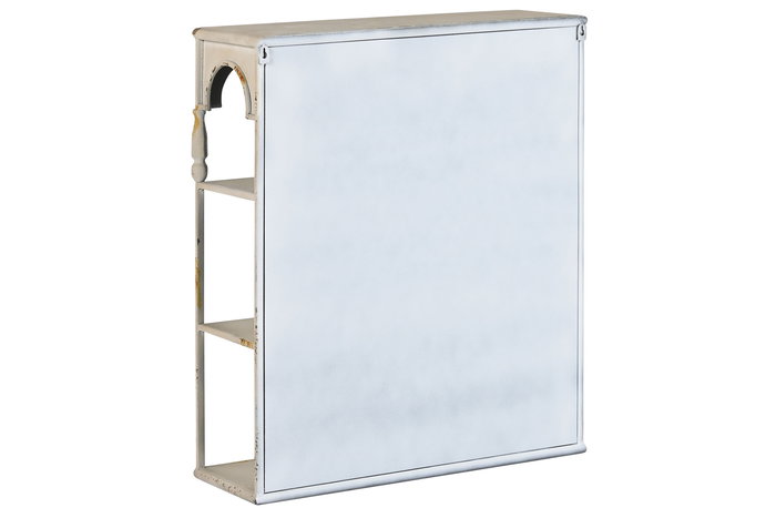 DKD Home Decor Estanteria Neoclasico Blanco Rozado Metal 20 x 70 x 60 cm