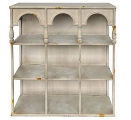 DKD Home Decor Estanteria Neoclasico Blanco Rozado Metal 20 x 70 x 60 cm
