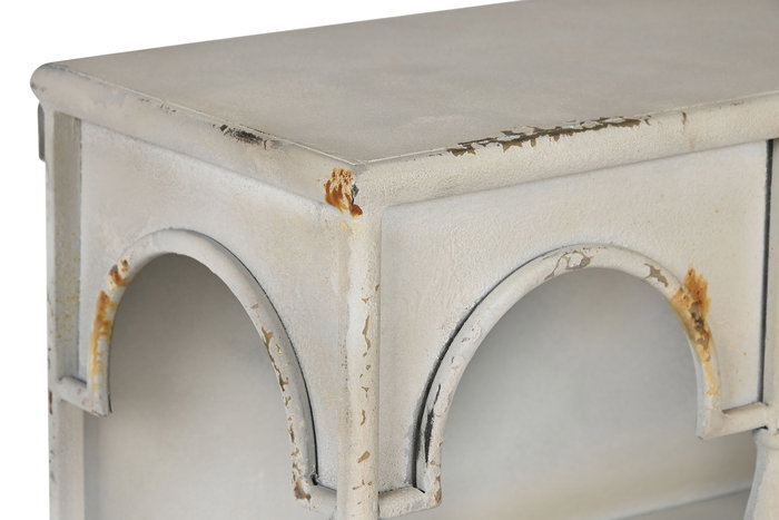 DKD Home Decor Estanteria Neoclasico Blanco Rozado Metal 20 x 70 x 60 cm