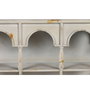 DKD Home Decor Estantería de Metal Envejecida 60x20x70 Blanco Rozado