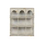DKD Home Decor Estantería de Metal Envejecida 60x20x70 Blanco Rozado