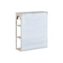 DKD Home Decor Estantería de Metal Envejecida 60x20x70 Blanco Rozado
