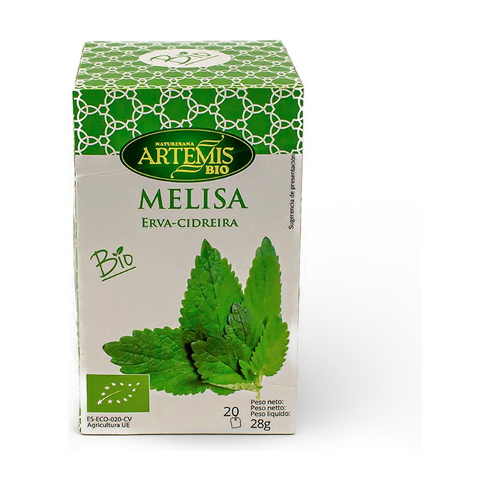 Artemis BIO Infusión de melisa Bio 20 bolsitas infusoras Artemis BIO Infusión de melisa Bio 20 bolsitas infusoras
