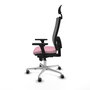 PIQUERAS Y CRESPO Silla de oficina Horna Rosa con mecanismo Sincro
