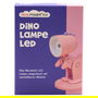 RealPower Linterna LED Portátil de Dinosaurio Rosa con Base, Modelo LED-Tier Taschenlampe Pink dino mit Sockel