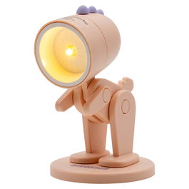 RealPower Linterna de dinosaurio LED rosa con base - 486319 - Pilas LR41