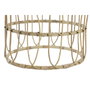 DKD Home Decor Set de 2 Mesitas Auxiliares de Ratán 50x50x41,5 cm Natural