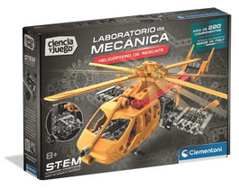 Clementoni Juego Laboratorio de Mecánica Helicóptero de Rescate S.T.E.M.