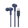 Belkin G3H0002HQBLV2 Auriculares USB-C In-Ear con Limitador de Volumen (85/100 dB), Resistencia IPX5, Almohadillas Multitalla, Cable Azul - Sonido Signature Sound