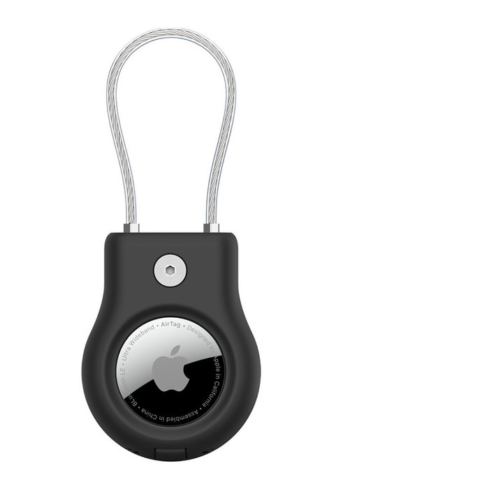 Belkin MSC009btBK Funda Negra para Apple AirTag con Soporte Resistente a Rayones