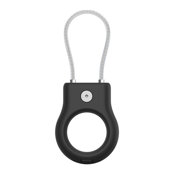 Belkin MSC009btBK Funda Negra para Apple AirTag con Soporte Resistente a Rayones