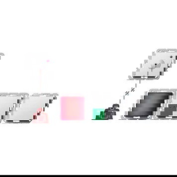 GIRA 291403 Interruptor de cadena, Blanco, System 55 GIRA 291403 Interruptor de cadena, Blanco, System 55