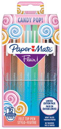 PAPER MATE Estuche 16 rotuladores Flair M Candy Pop surtidos