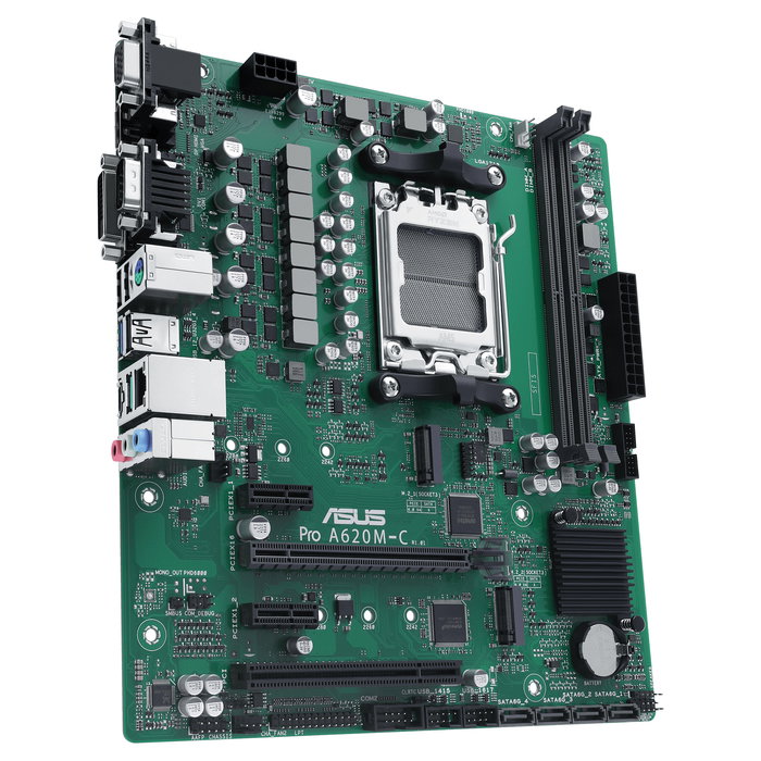 ASUS Placa Base A620M-C-CSM mATX Socket AM5 para AMD Ryzen 7000 Series DDR5