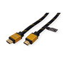 ROLINE Cable HDMI 1m 11.04.5561 con Retorno de Audio (ARC), Conectores Chapados en Oro, Negro