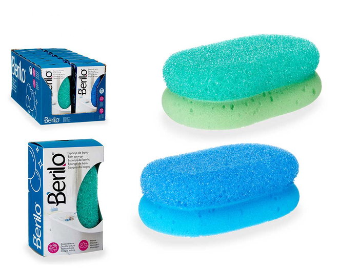 Berilo Esponja Masajeante Doble Capa Surtidos Colores 14 x 5 x 8.5 cm (Set de 14) Berilo Esponja Masajeante Doble Capa Surtidos Colores 14 x 5 x 8.5 cm (Set de 14)