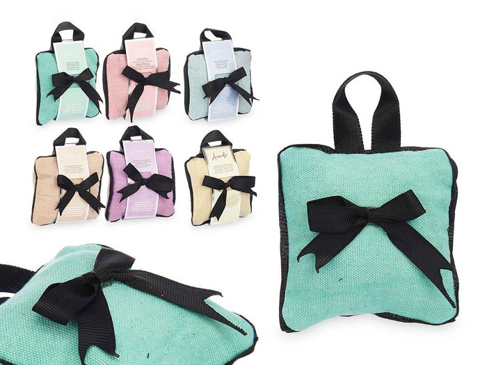 Acorde Cojín Aromático para Colgar 9 x 12.5 x 4.5 cm, Almohadilla de Tela de Algodón con Relleno de Poliéster, Fragancias Variadas (Amarillo, Azul, Menta, Natural, Rosa, Violeta) (Set de 24) Acorde Cojín Aromático para Colgar 9 x 12.5 x 4.5 cm, Almohadilla de Tela de Algodón con Relleno de Poliéster, Fragancias Variadas (Amarillo, Azul, Menta, Natural, Rosa, Violeta) (Set de 24)
