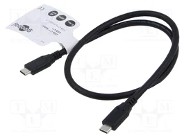 GOOBAY Cable USB 4.0 USB-C a USB-C 0,5m Negro