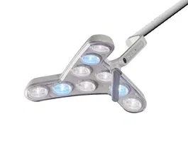 Derungs Lámpara Triango 100 1F Pared 100.000 Lux, Mango Esterilizable, Temperatura Color Fija