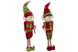 DKD Home Decor Figura de Elfo Surtida en Poliéster