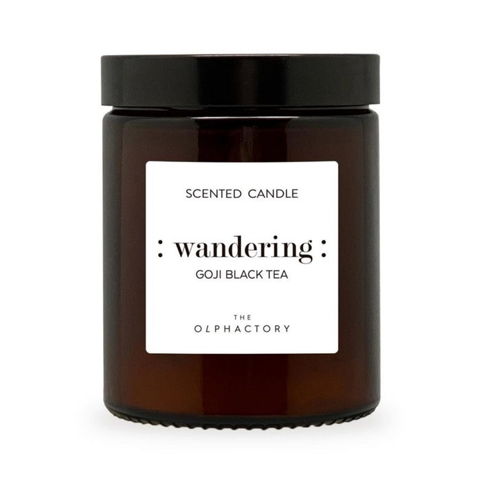 The Olphactory Wandering Goji Black Tea Vela Aromática 135g The Olphactory Wandering Goji Black Tea Vela Aromática 135g