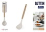 Inde Cucharón Soft de Madera - 34,6 cm de Largo, Ancho 6,7 cm, Alto 4,7 cm - Cucharon de Cocina (24 Unidades)