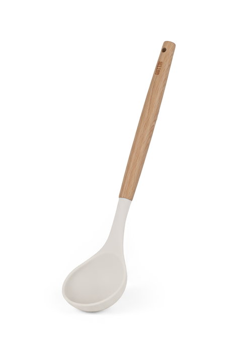 Inde Cucharón Soft de Madera - 34,6 cm de Largo, Ancho 6,7 cm, Alto 4,7 cm - Cucharon de Cocina (24 Unidades)