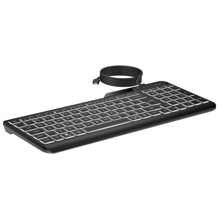 HP 400 Backlit Wired Keyboard Negro